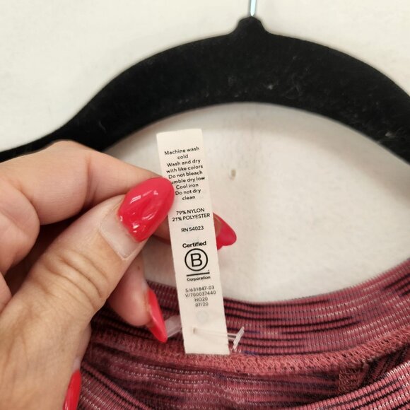 NWOT BUNDLE (2) Athleta Workout Tank Top Short Sleeve Shirt Activewear Pink M - Picture 7 of 16